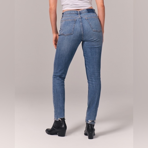 Abercrombie & Fitch High Rise Skinny Jeans size 29/8R - Picture 5 of 15